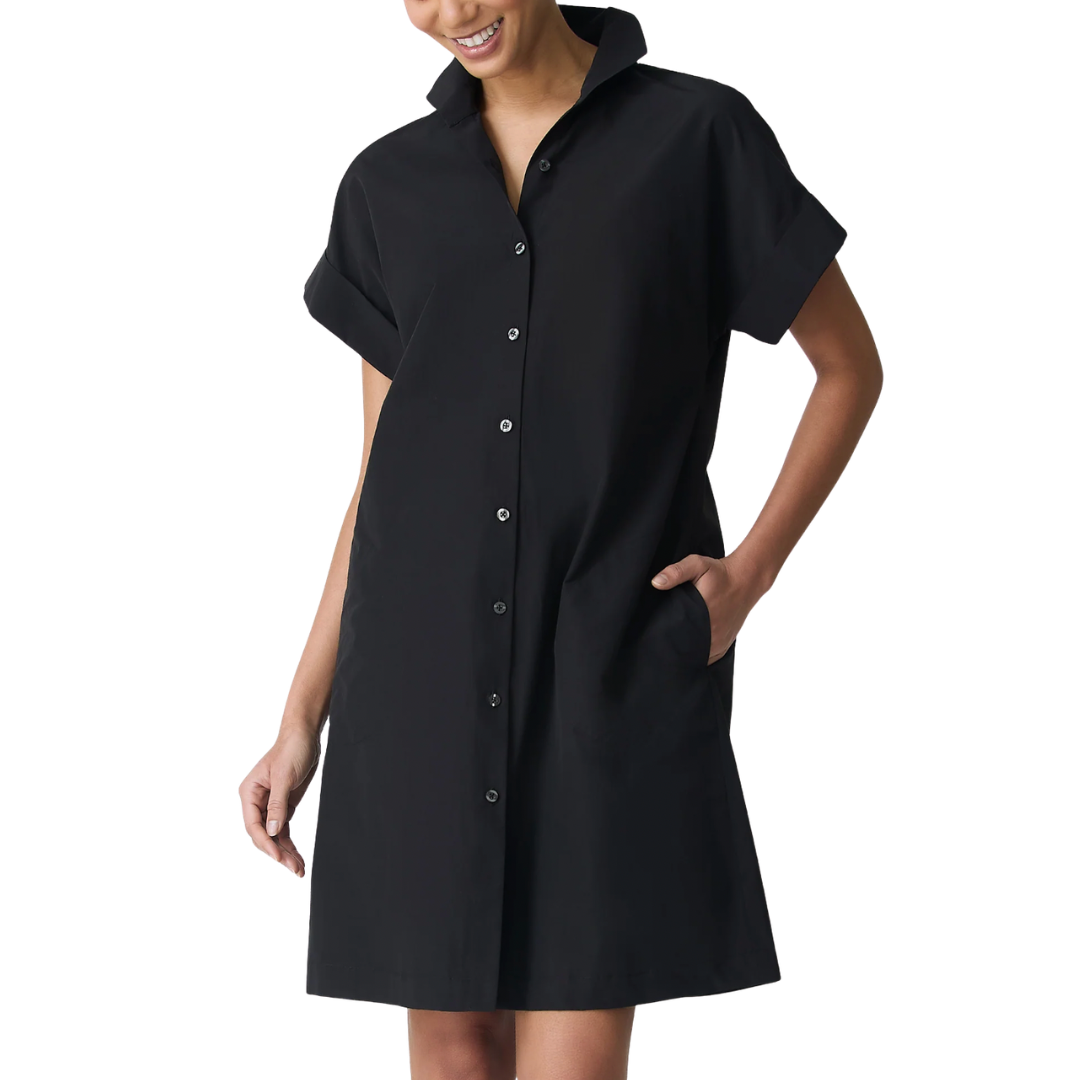 Holly Kimono Dress in Black