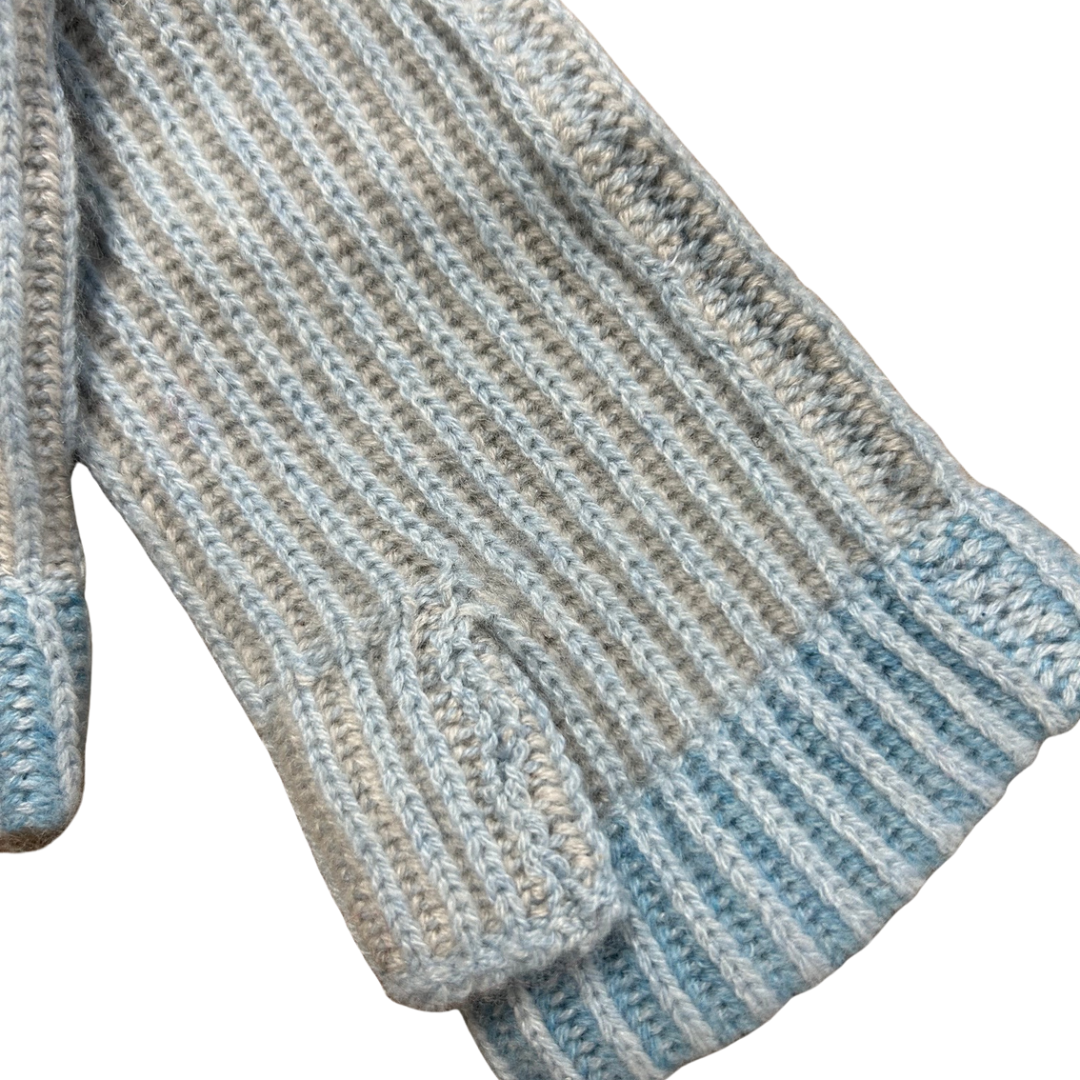 Plaited Glove in Waterfall Multi