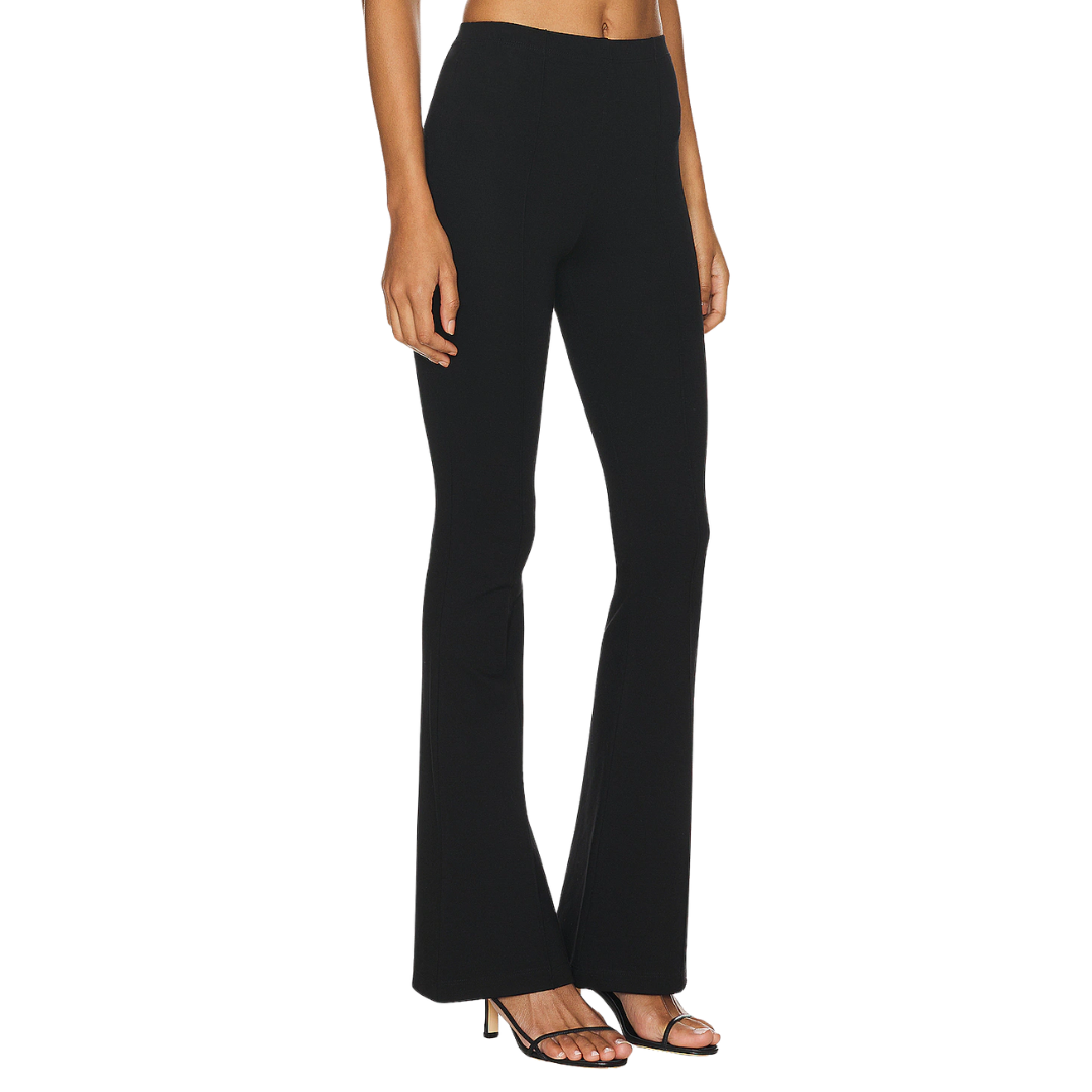 Bailey Pintuck Flare Pant in Black