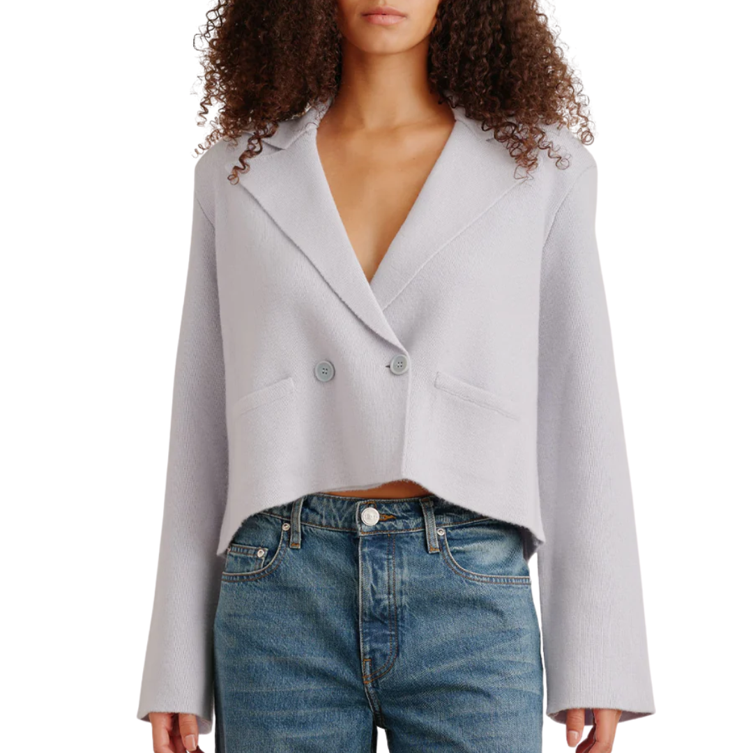 Tia Relaxed Blazer in Whisper