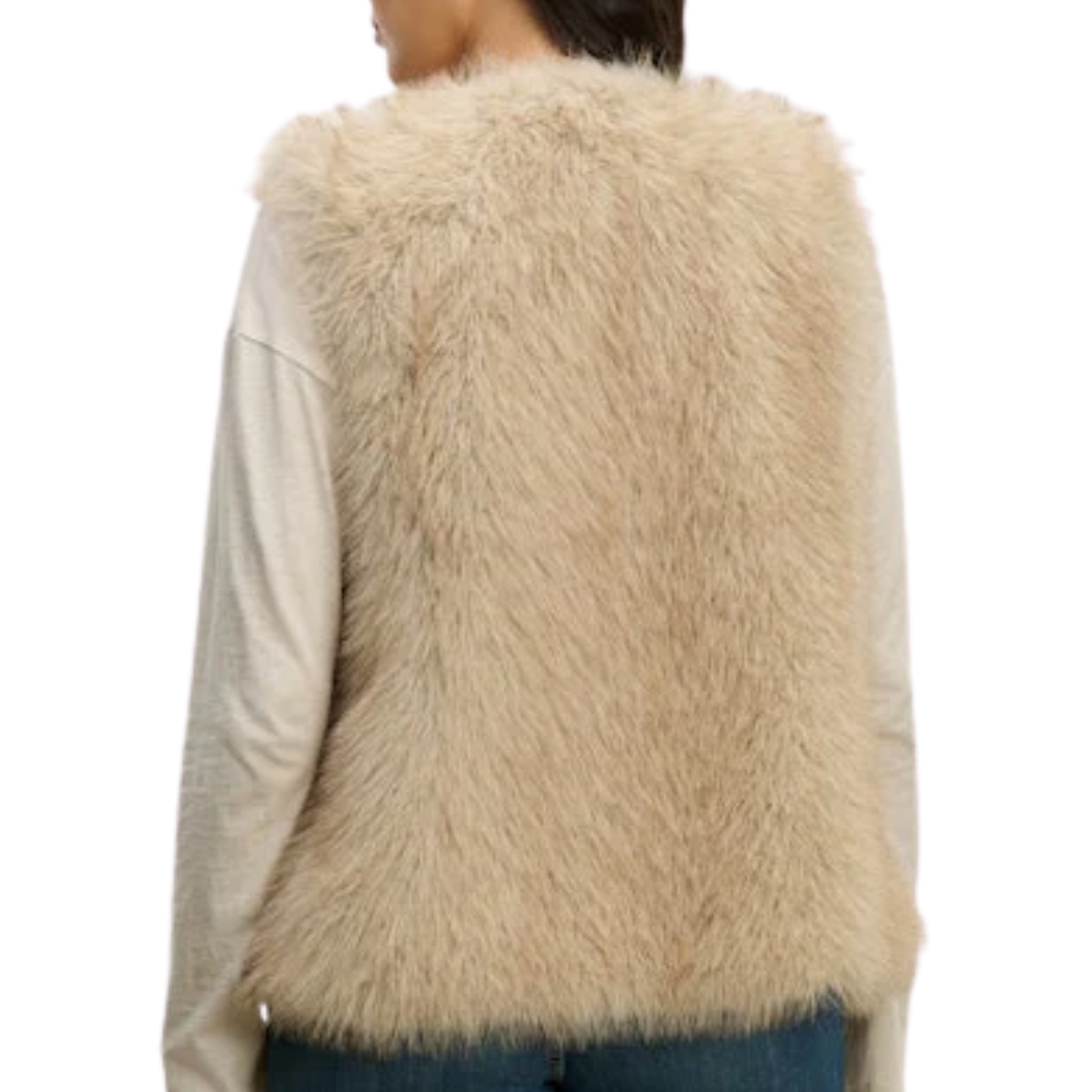 Anastasia Vest in Taupe