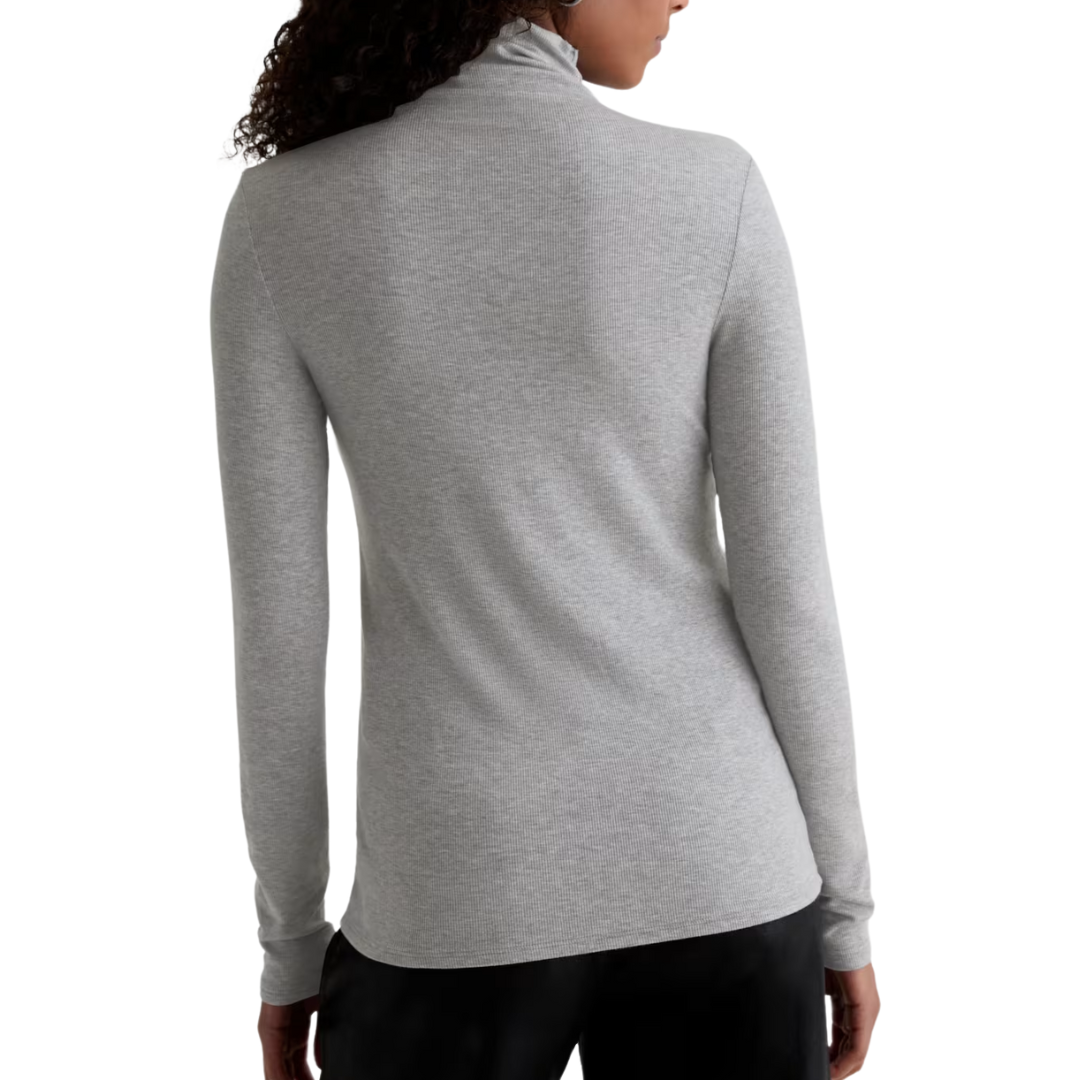 Chels Turtleneck in Heather Grey