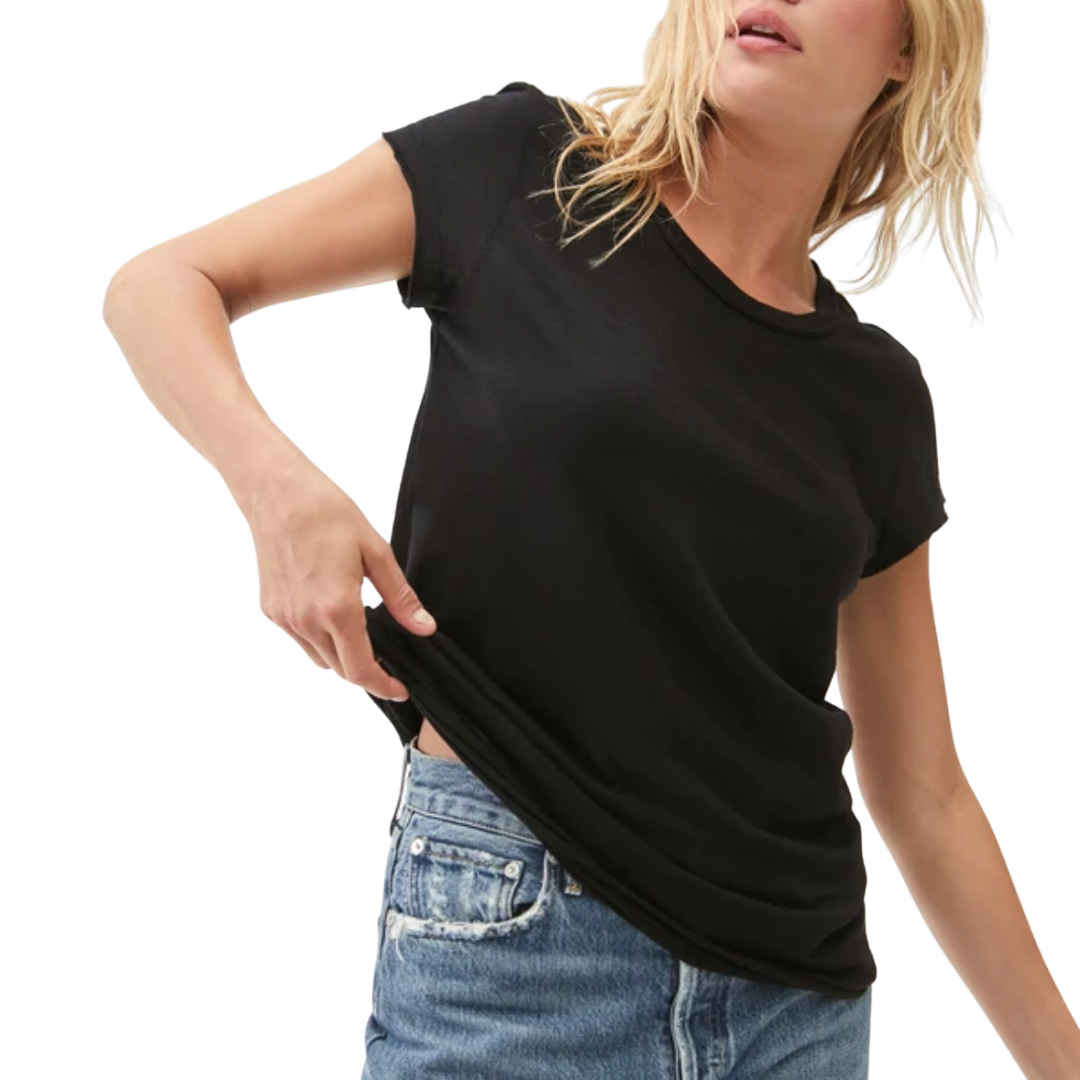 Michael Stars Trudy Tee in Black