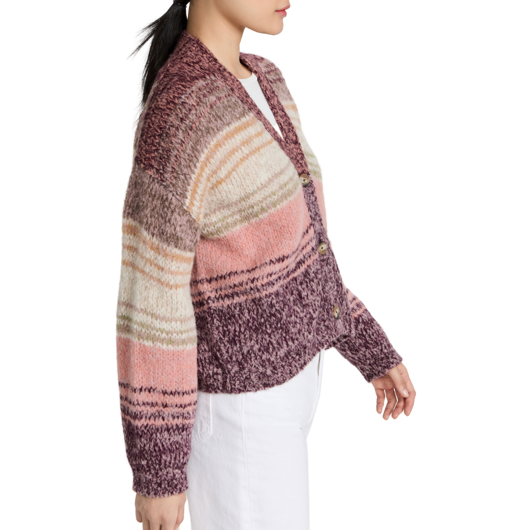 Velvet Lara Cardigan - Side View