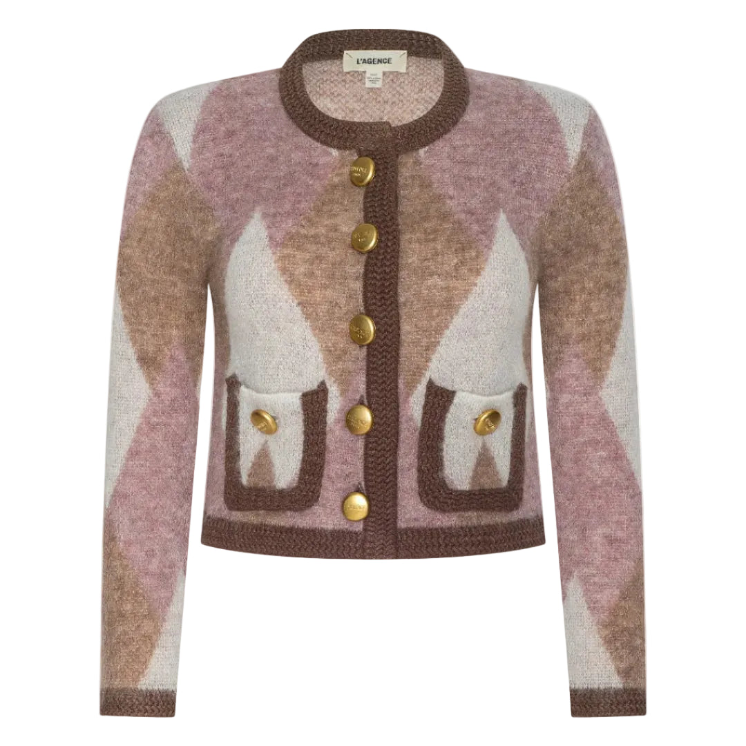 SIOBHAN FZZY ARGYLE CARDI