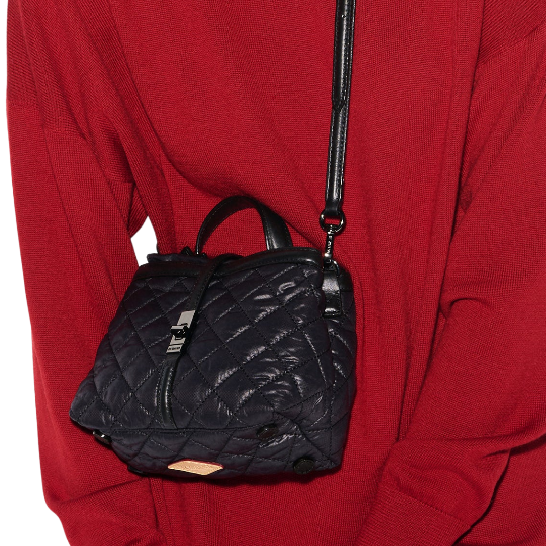 Mini Astor Top Handle in Black