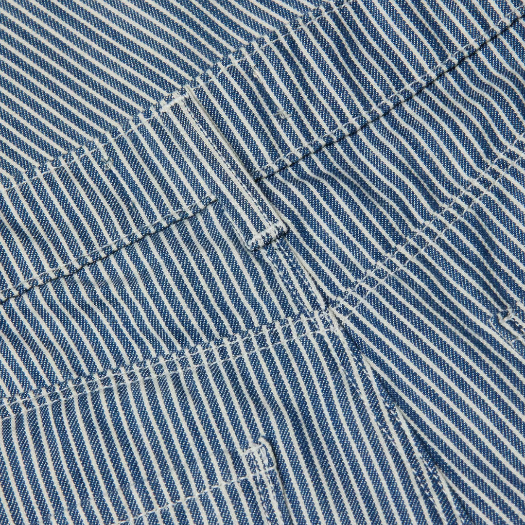 Amara Wide-Leg Pant in Azure Blue Stripe