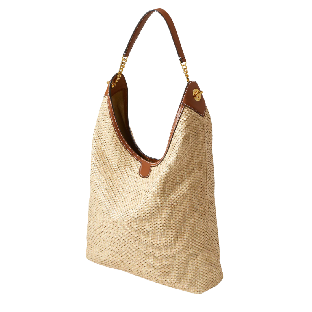 Jour Raffia Bag in Hazelwood/Natural