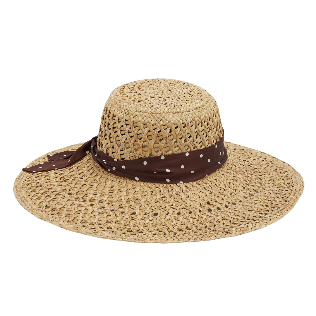 Garden Straw Hat in Natural Brown