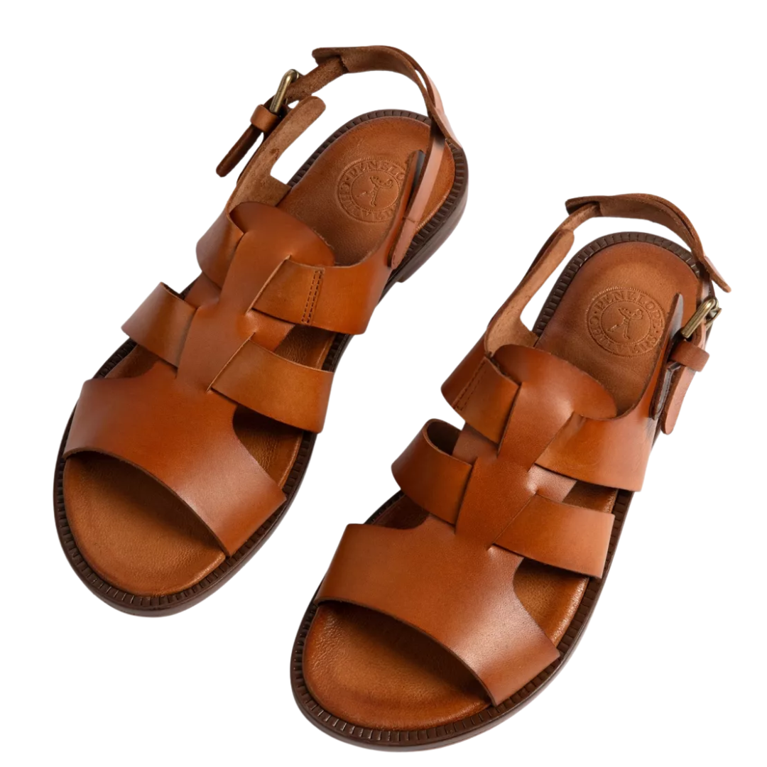 Biscay Leather Sandal in Tan