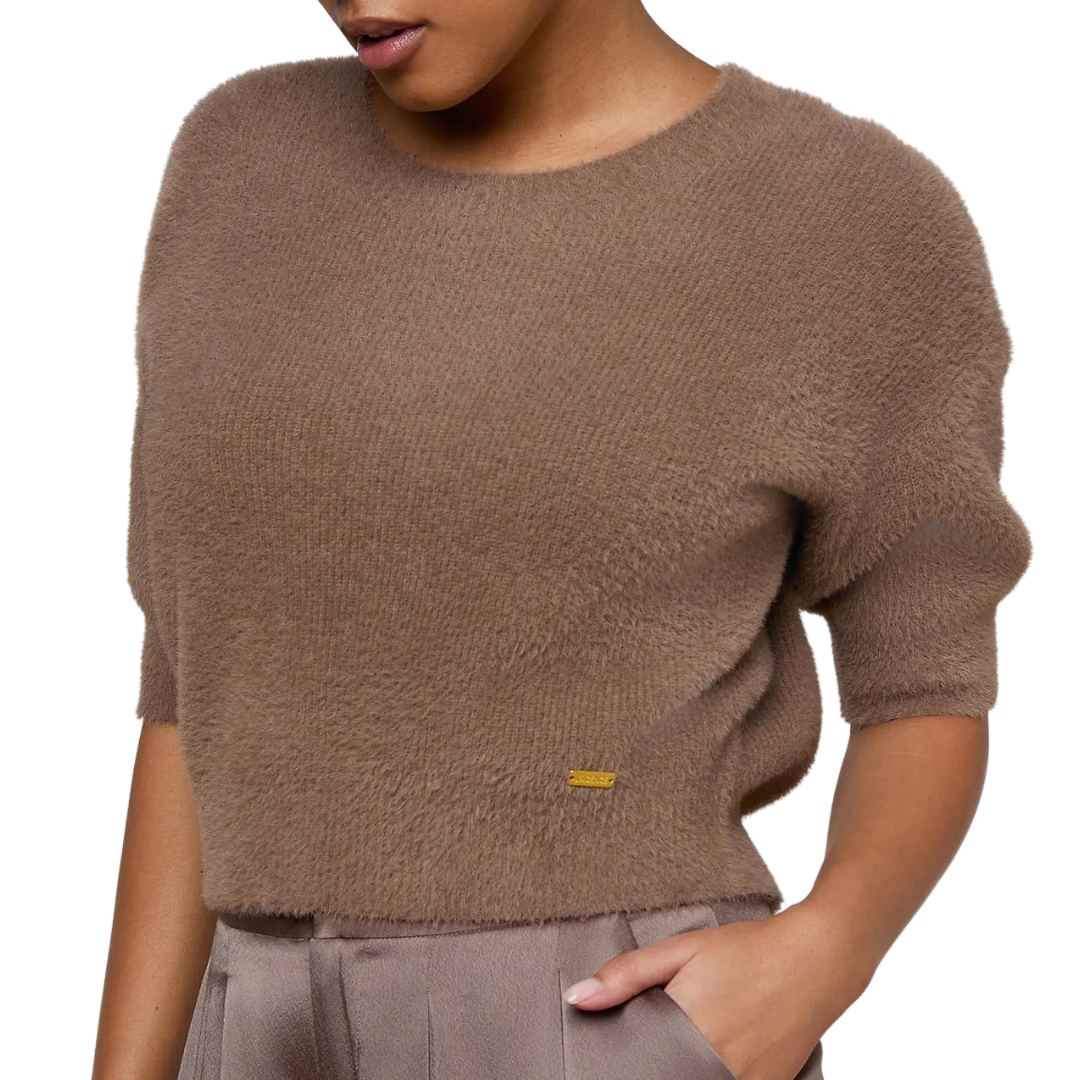 Guinevere Cropped Pullover in Cardamom