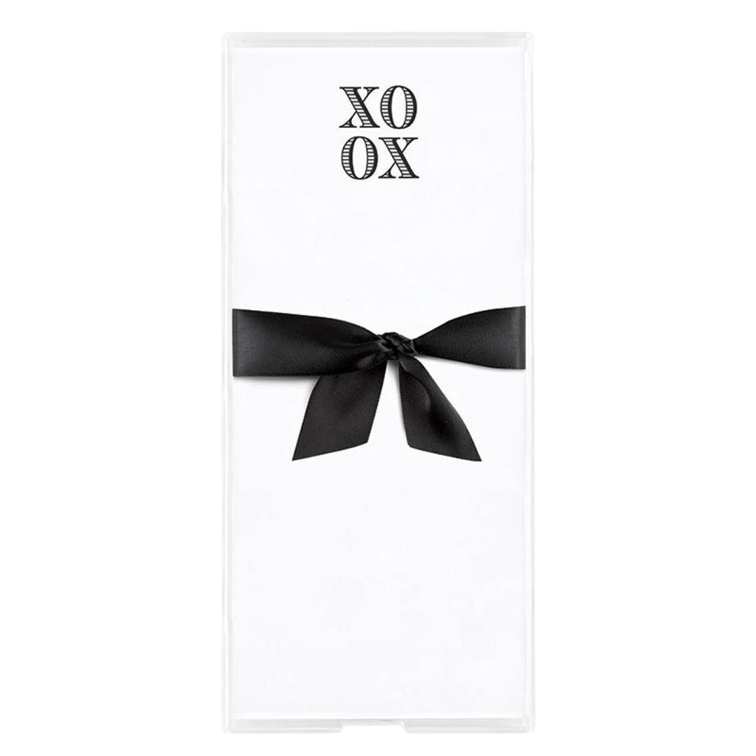 XoXo Notepaper with Acrylic Tray