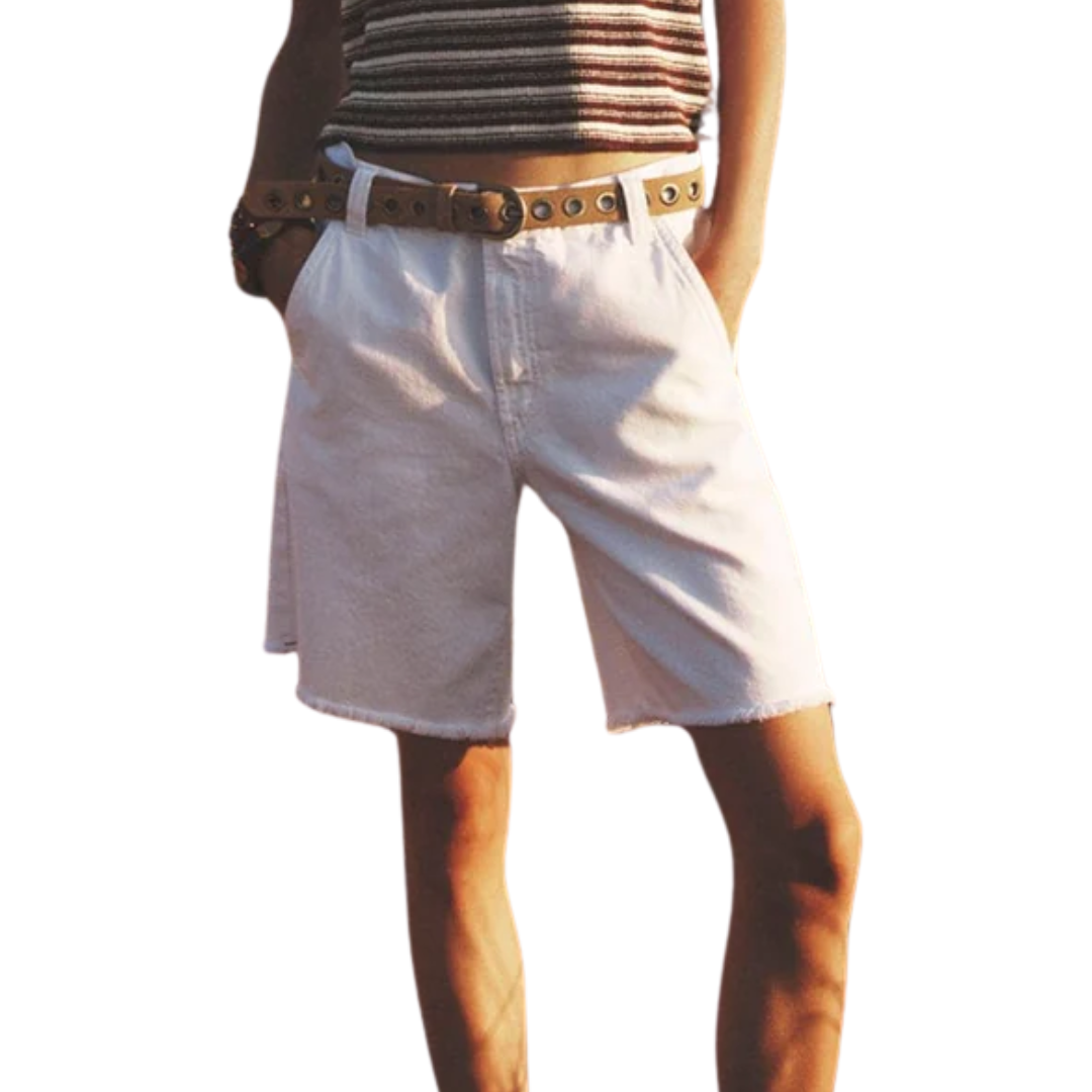 Knox Denim Short in White