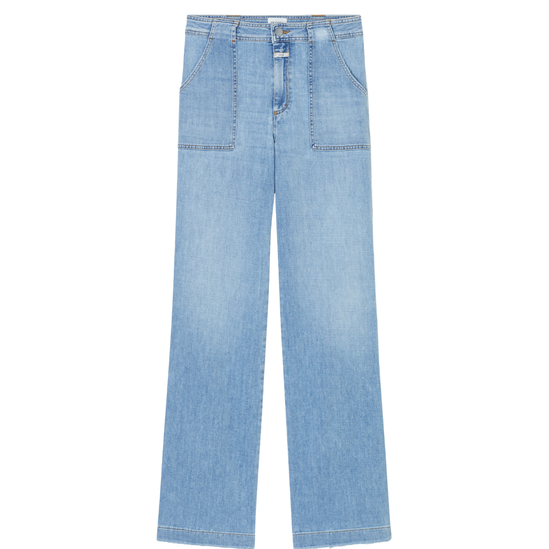 Aria Flared Jeans in Light Blue