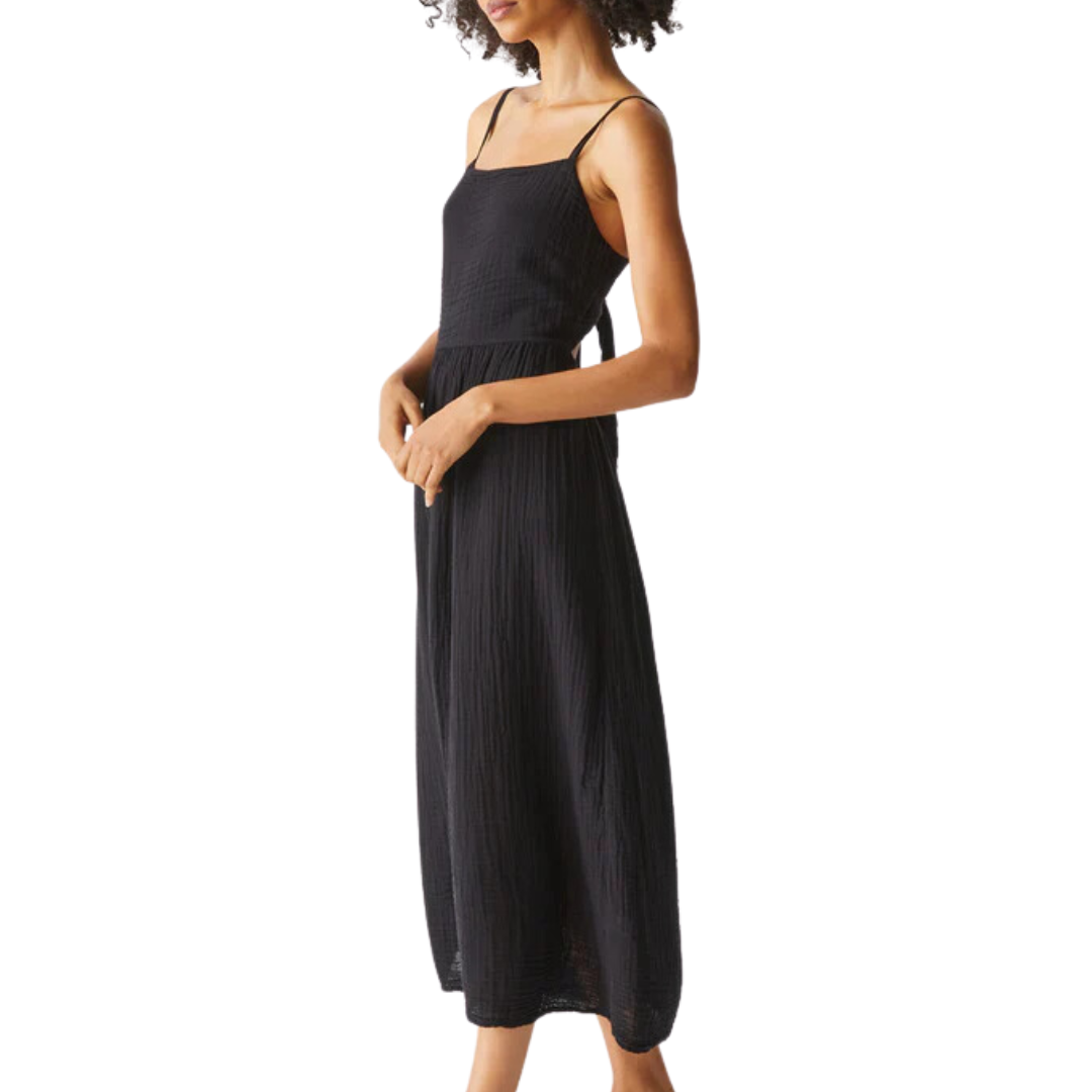 Allora Gauze Dress in Black