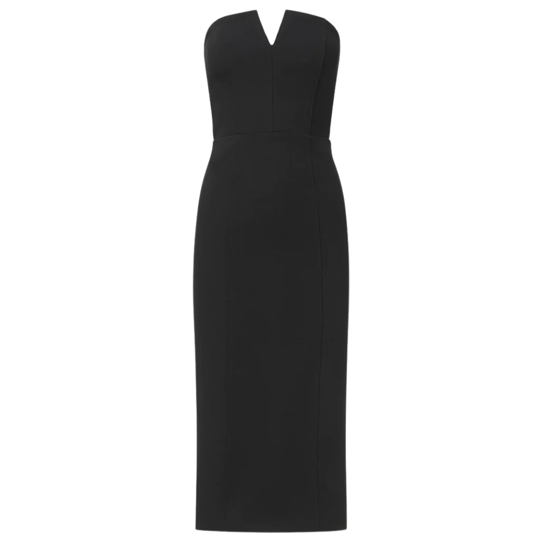 Nabi Strapless Dress in Black