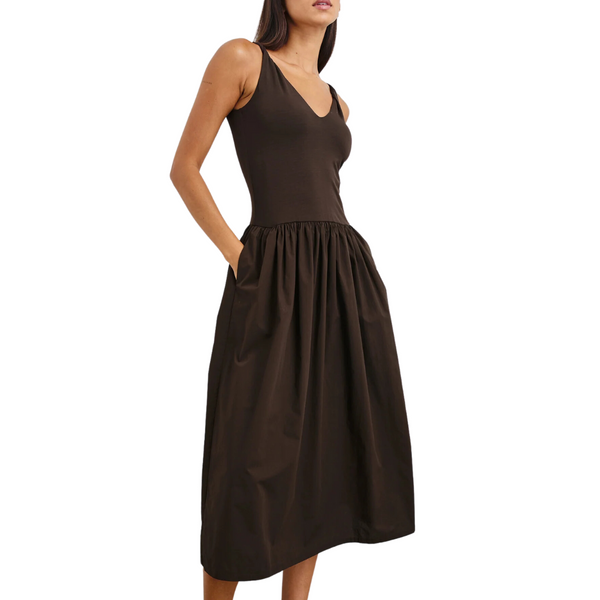 rails franca midi dress Rails Franca Dress in Espresso