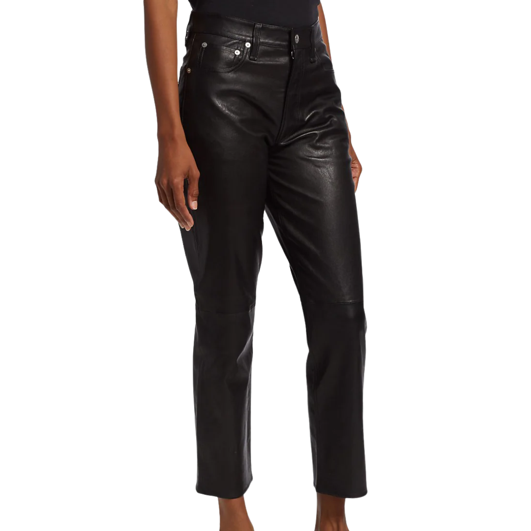 R&B LTHR Cig Pant