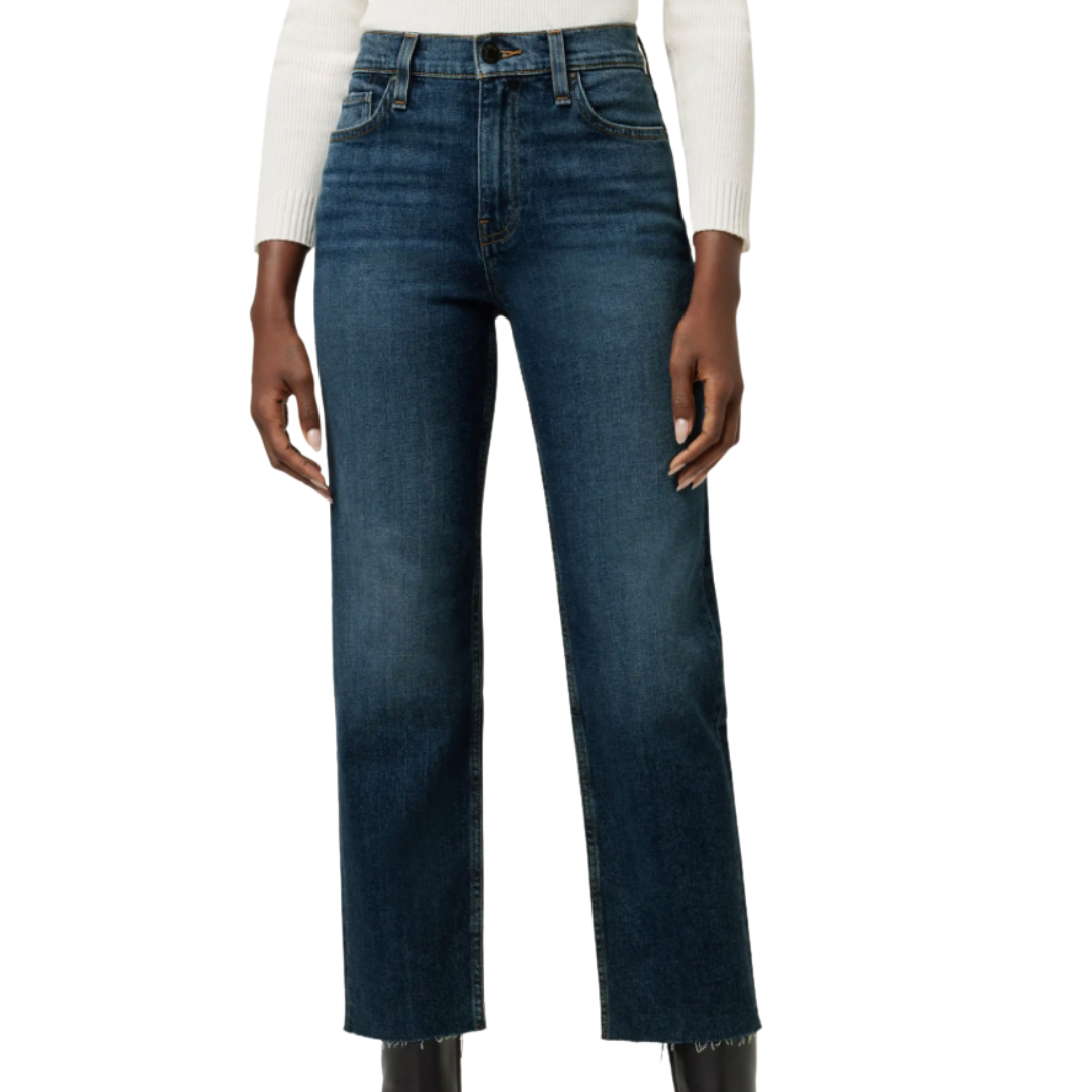 Remi High-Rise Straight Crop Jean in Atmosphere