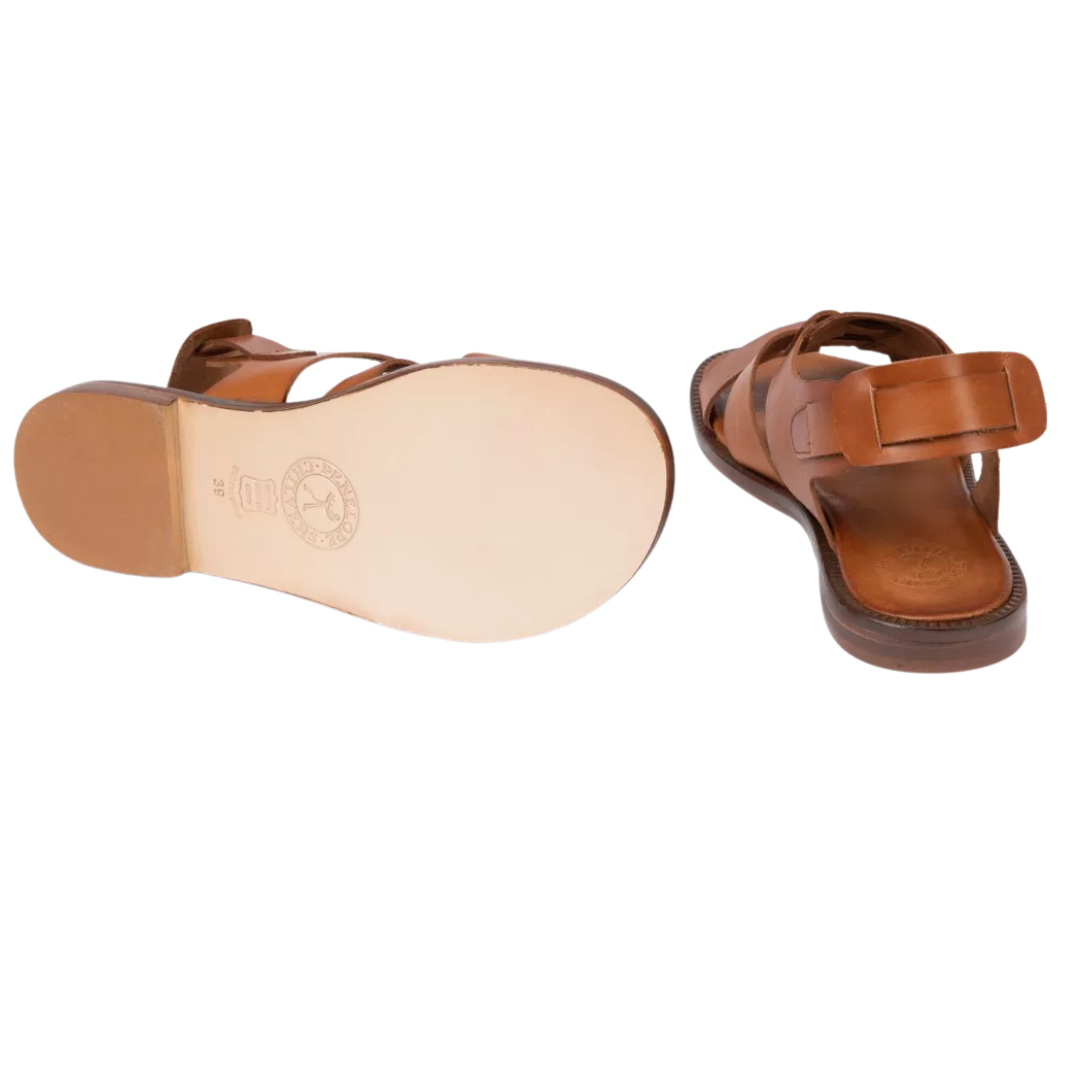 Biscay Leather Sandal in Tan