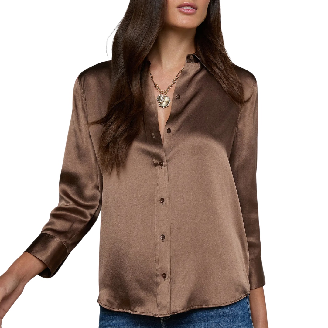 Dani Silk Blouse in Cardamom