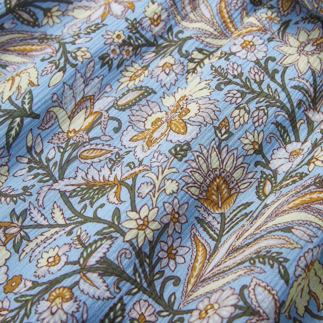 Veronica Beard Clem Floral Maxi Dress in Blue Jay Multi