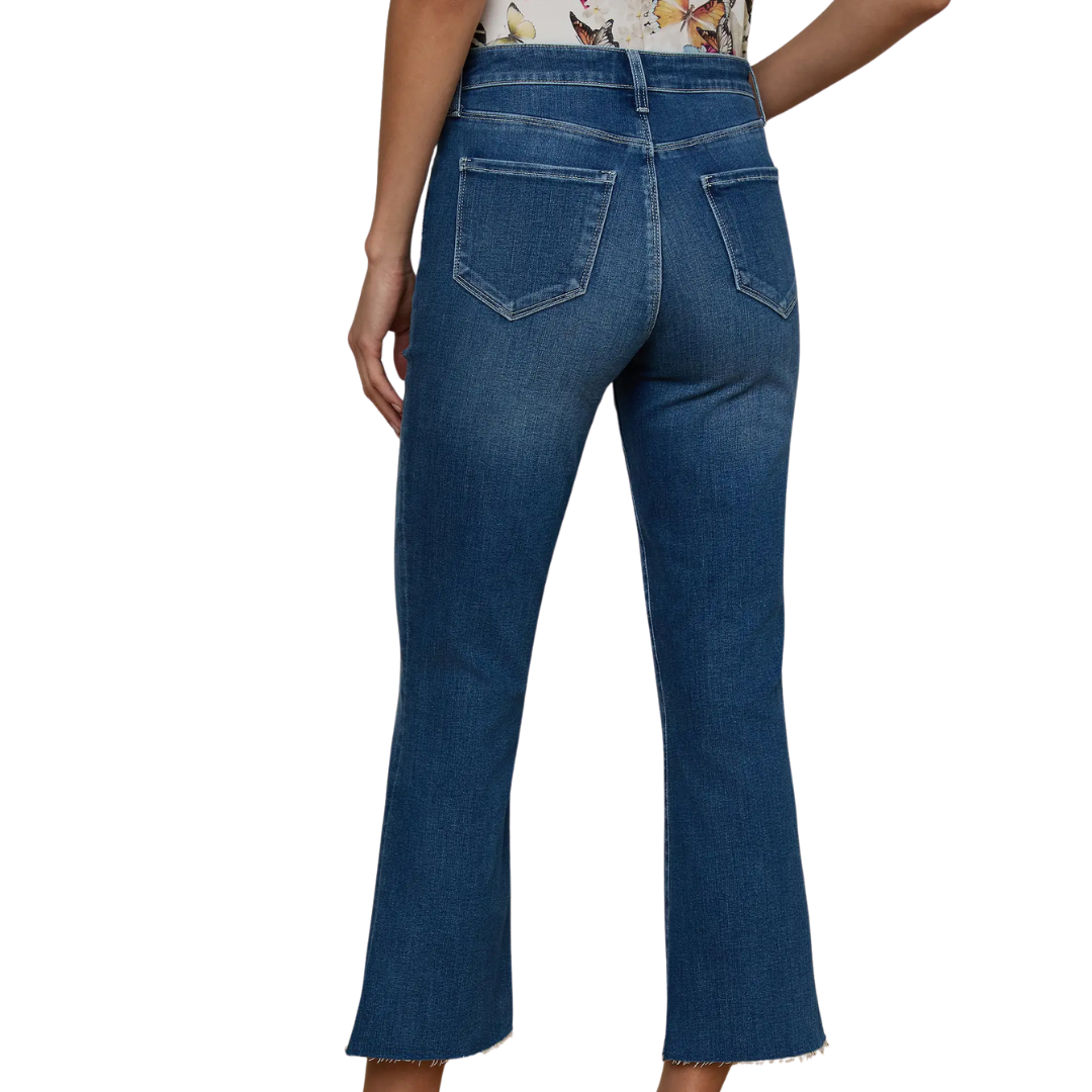 Kendra Cropped Flare Jean in Medina
