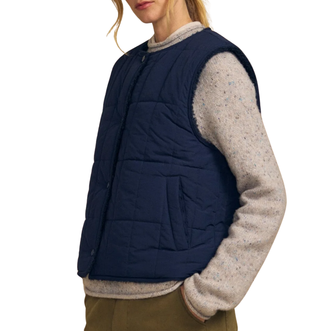 Onyx Reversible Vest in Navy