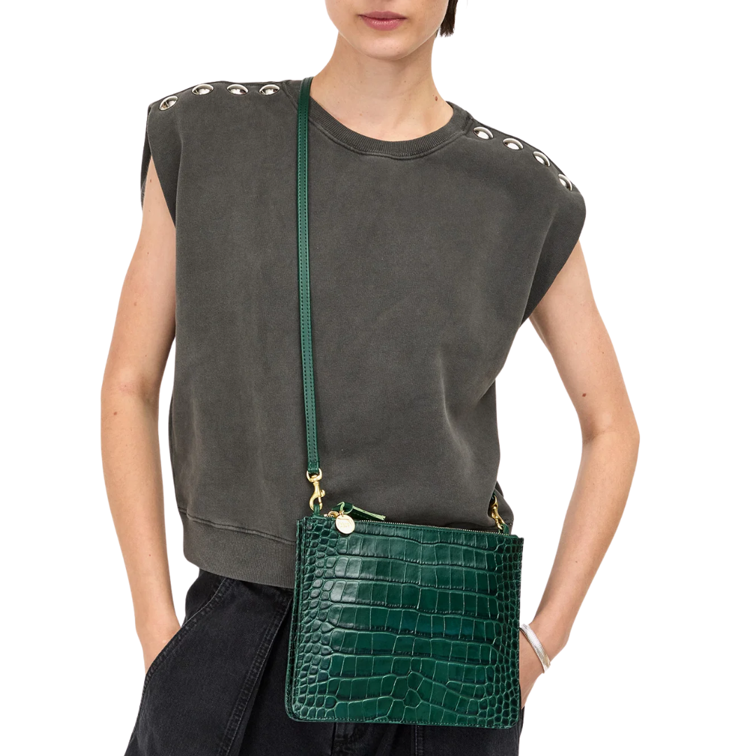Margot Double Sac Bretelle in Deep Pine