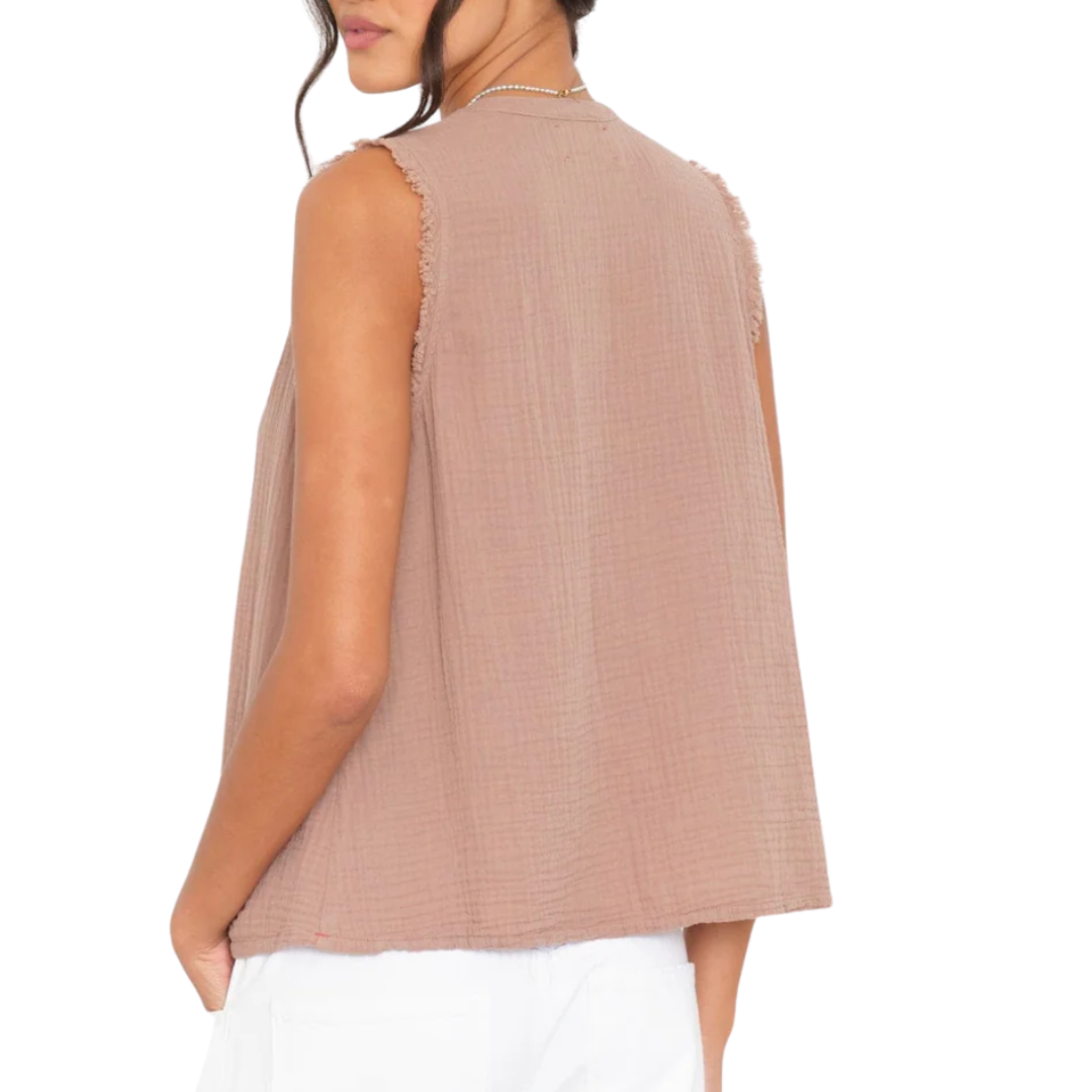Portia Top in Ash Brown