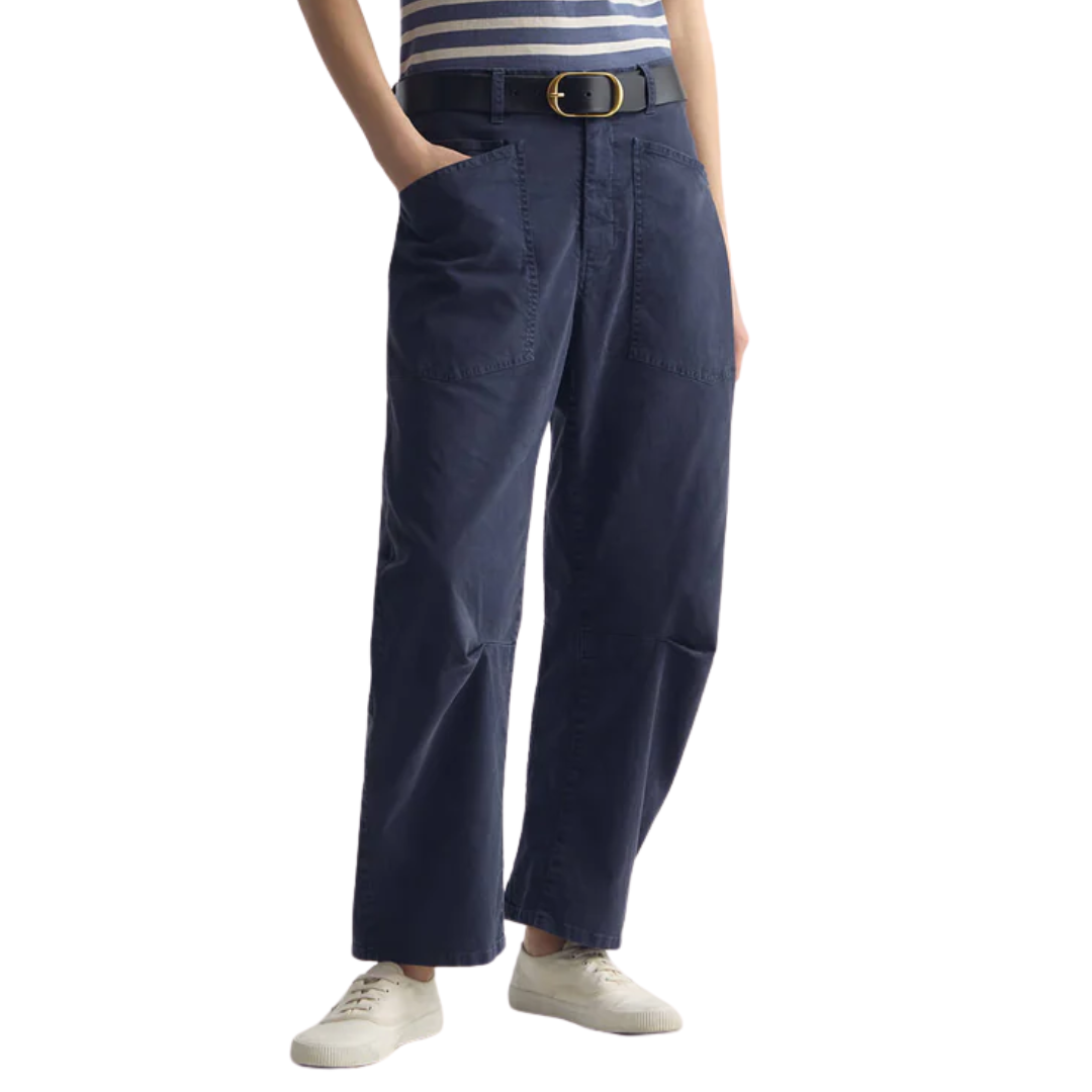 Shon Cotton Pant in Vintage Washed Admiral Blue
