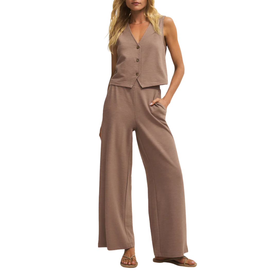 Andre Wide Leg Pant in Milk Shake