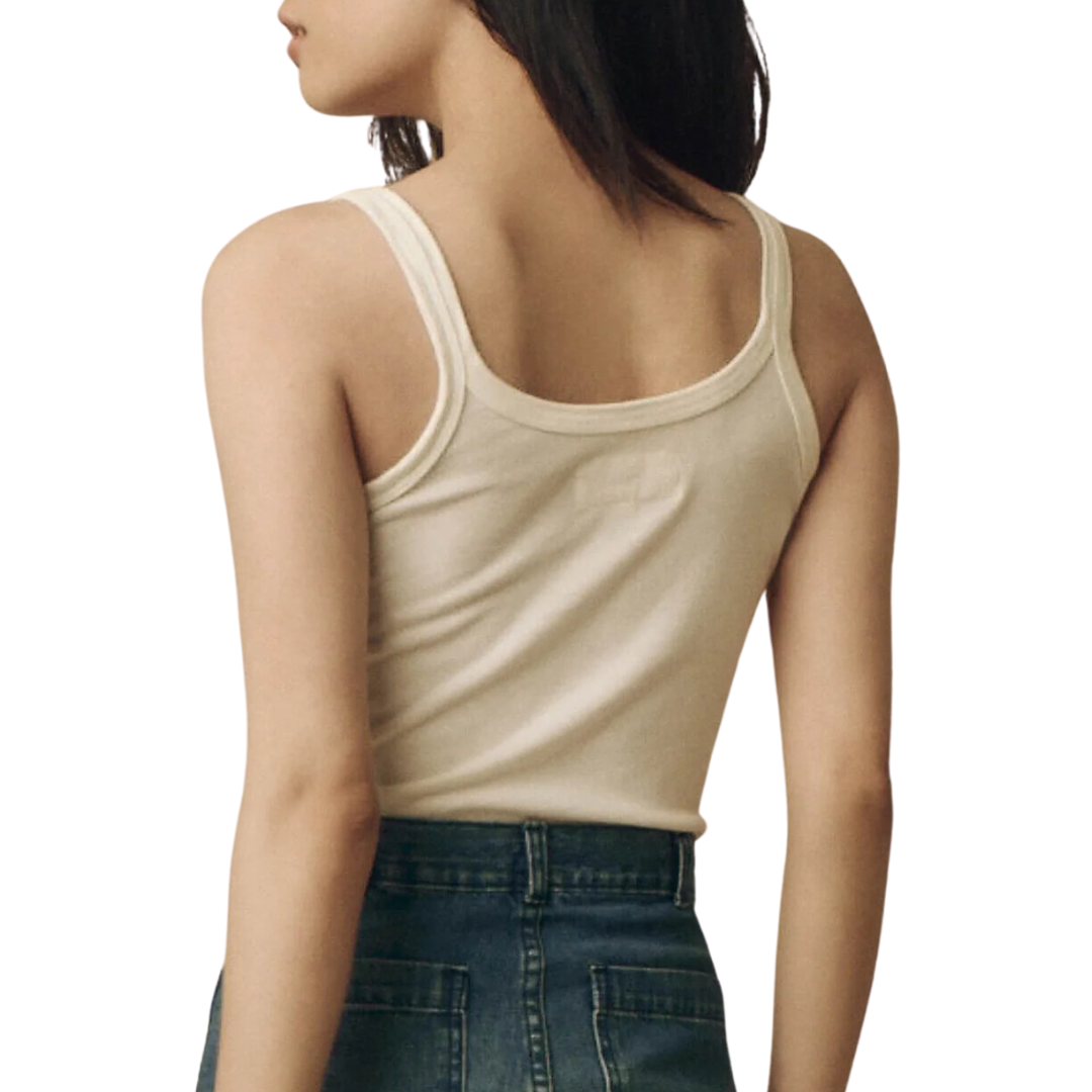 The Slim Tank in True White