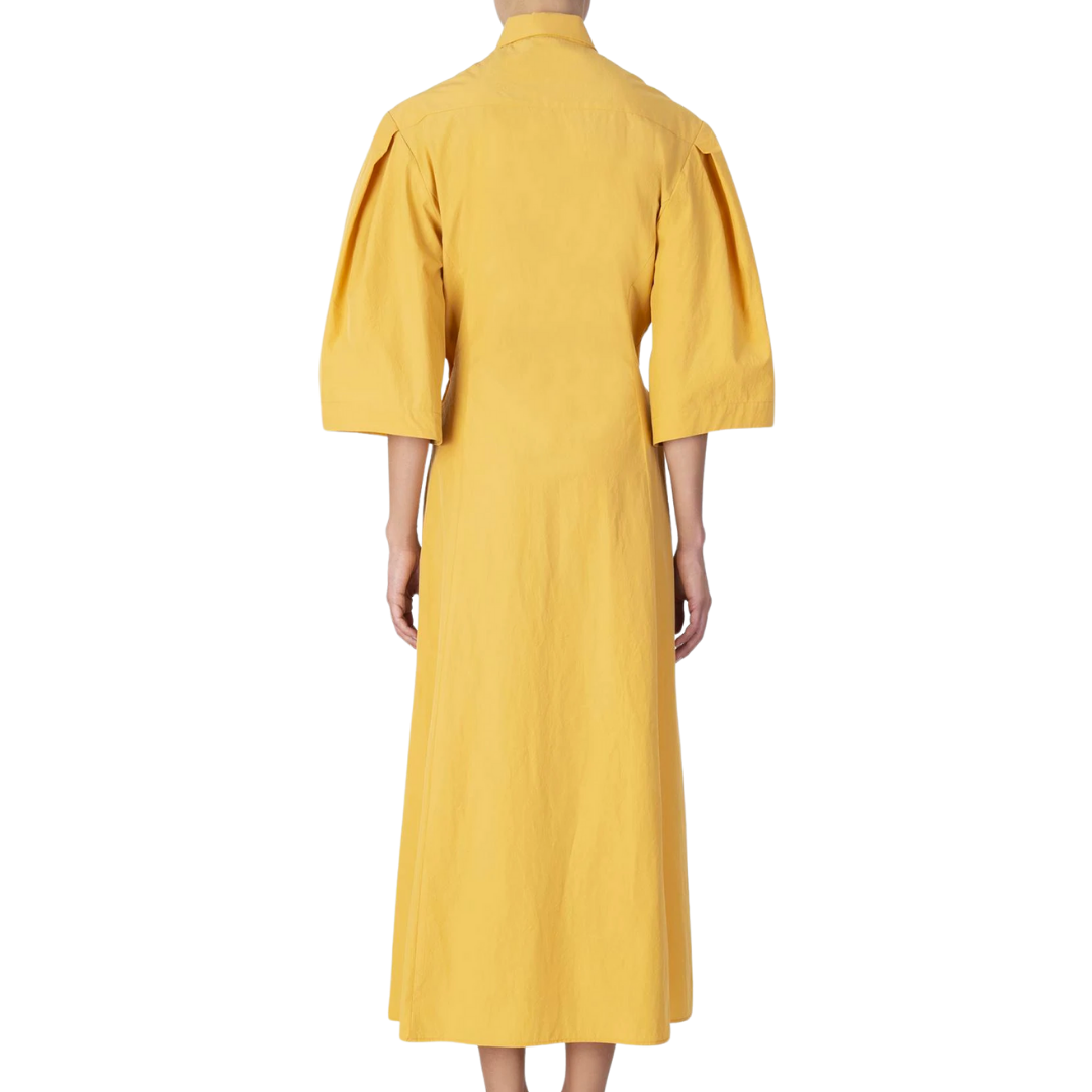Chemisier Dress in Mustard 