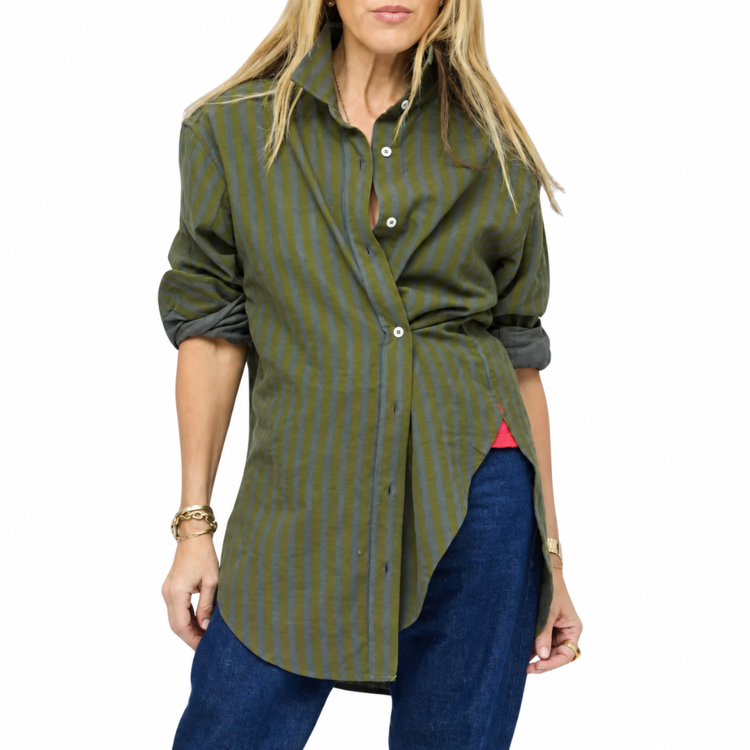 Jack Flannel Shirt in Country Mist-Army Green