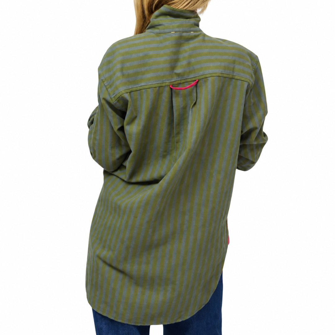 Jack Flannel Shirt in Country Mist-Army Green