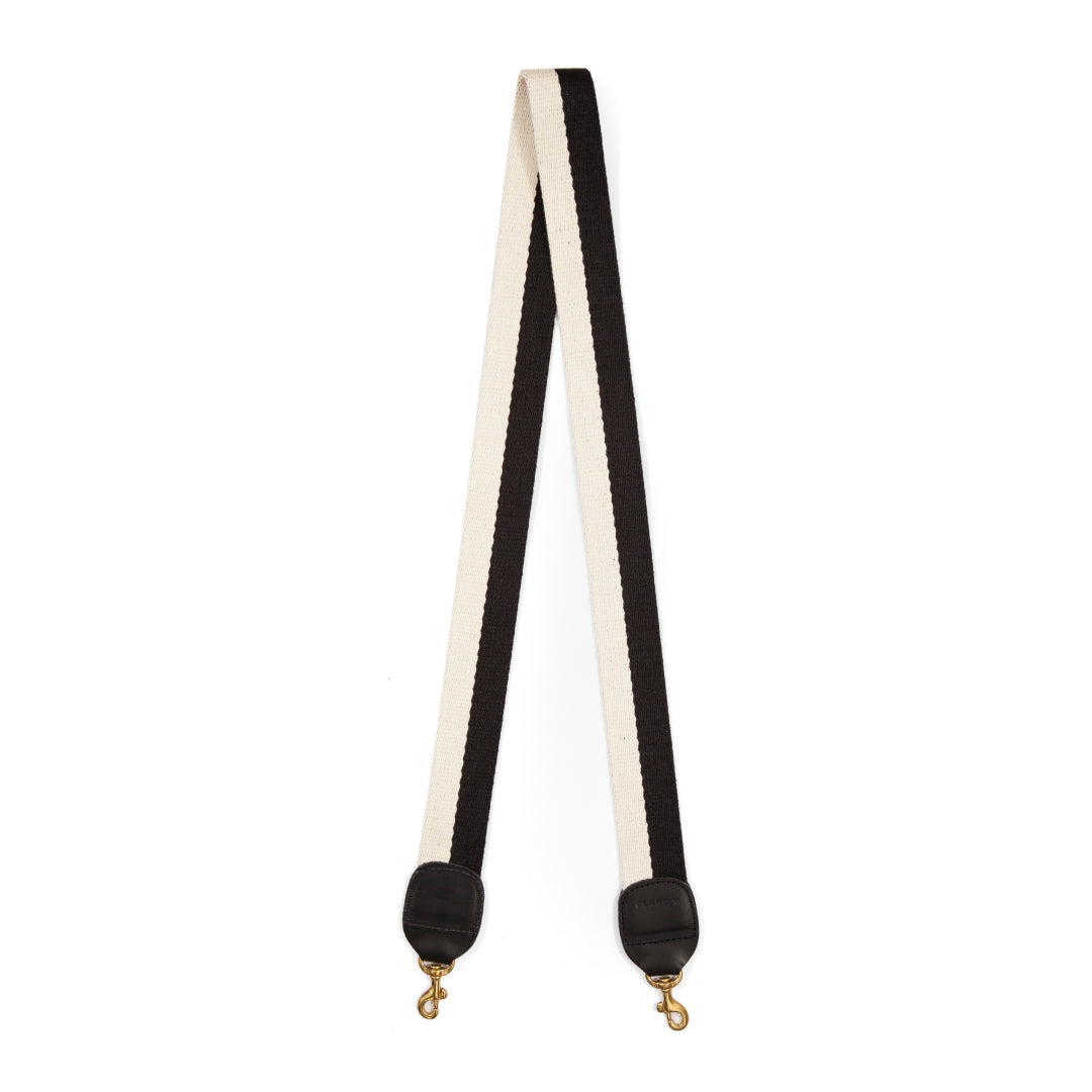 Crossbody Strap in Black/White