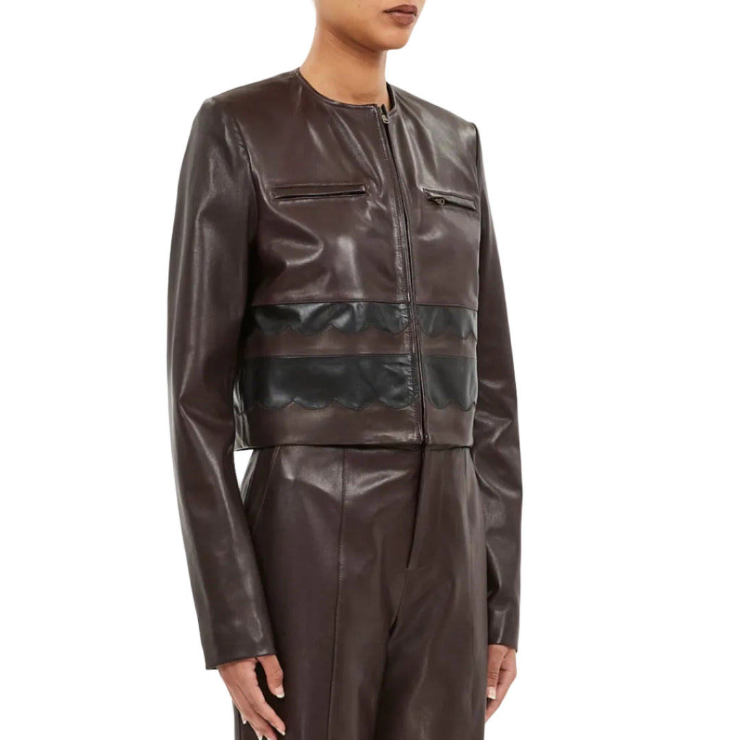 Callisto Leather Shirt Jacket