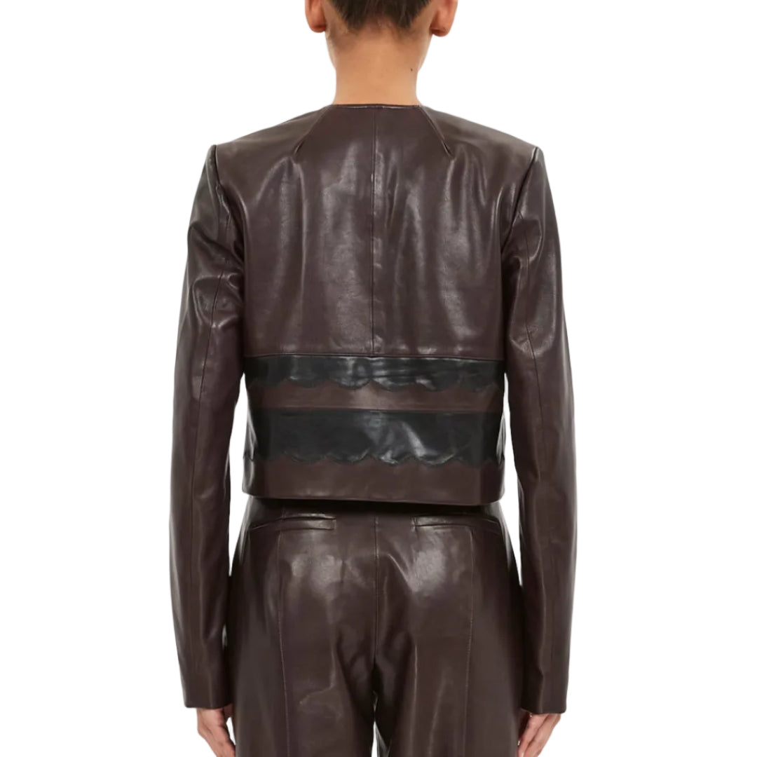 Callisto Leather Shirt Jacket