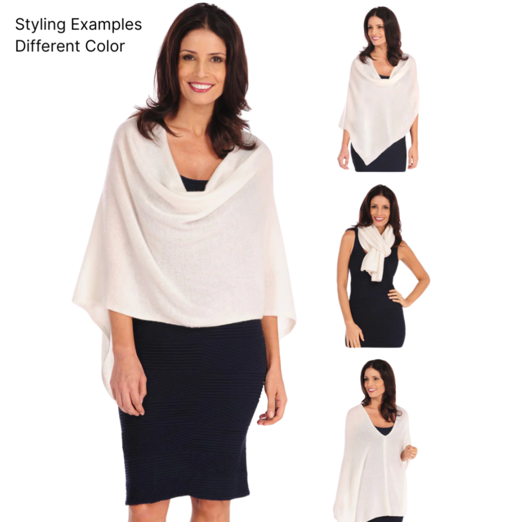 Cashmere Ruana in Brown