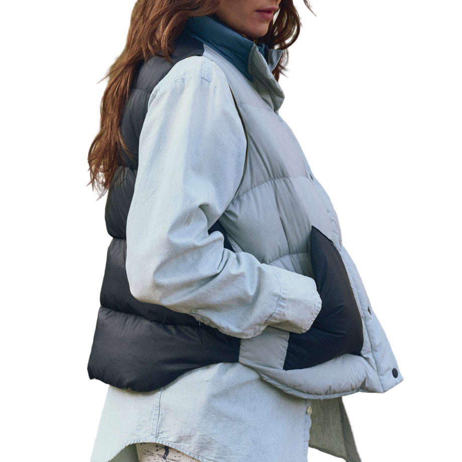 Polar Vest in Navy Colorblock