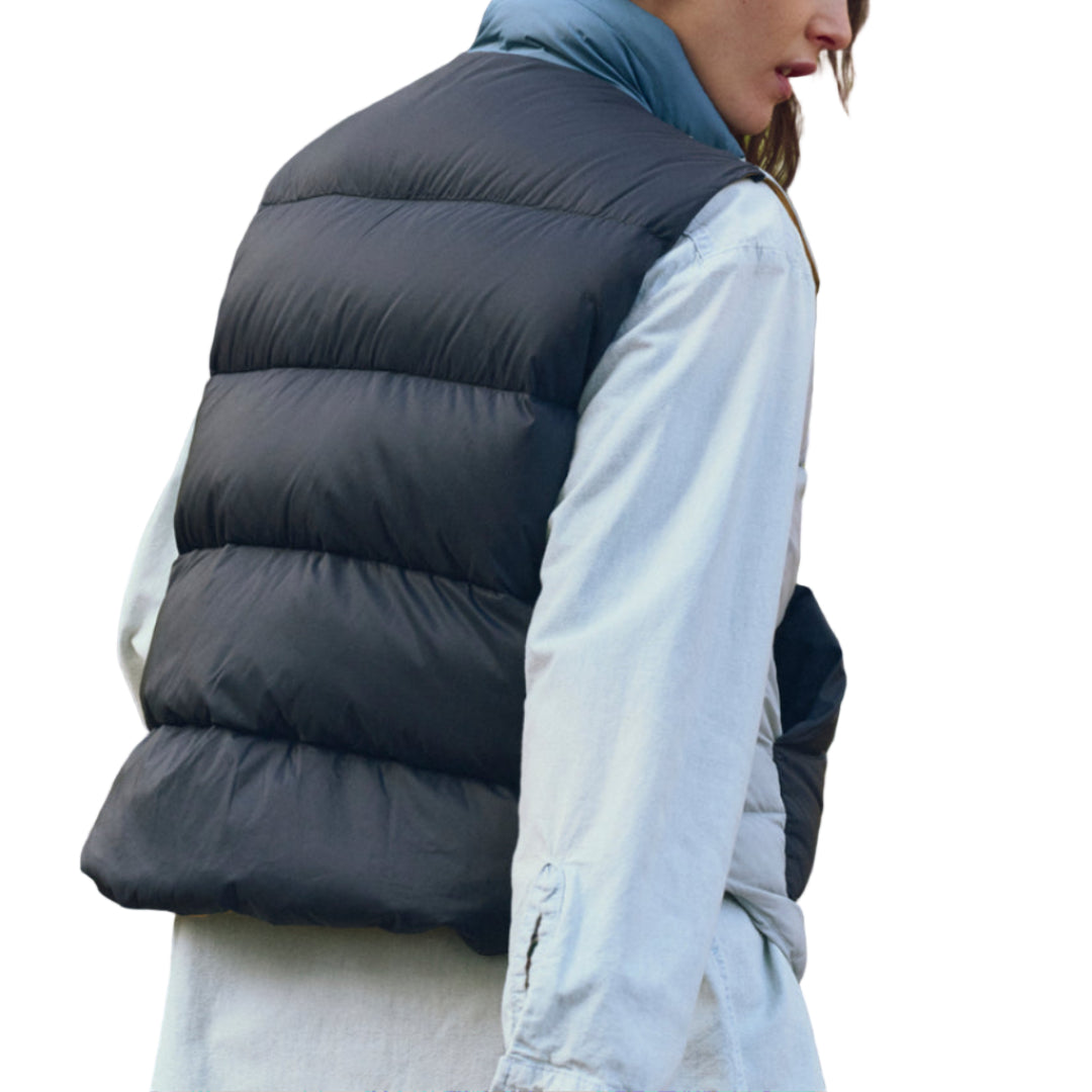 Polar Vest in Navy Colorblock