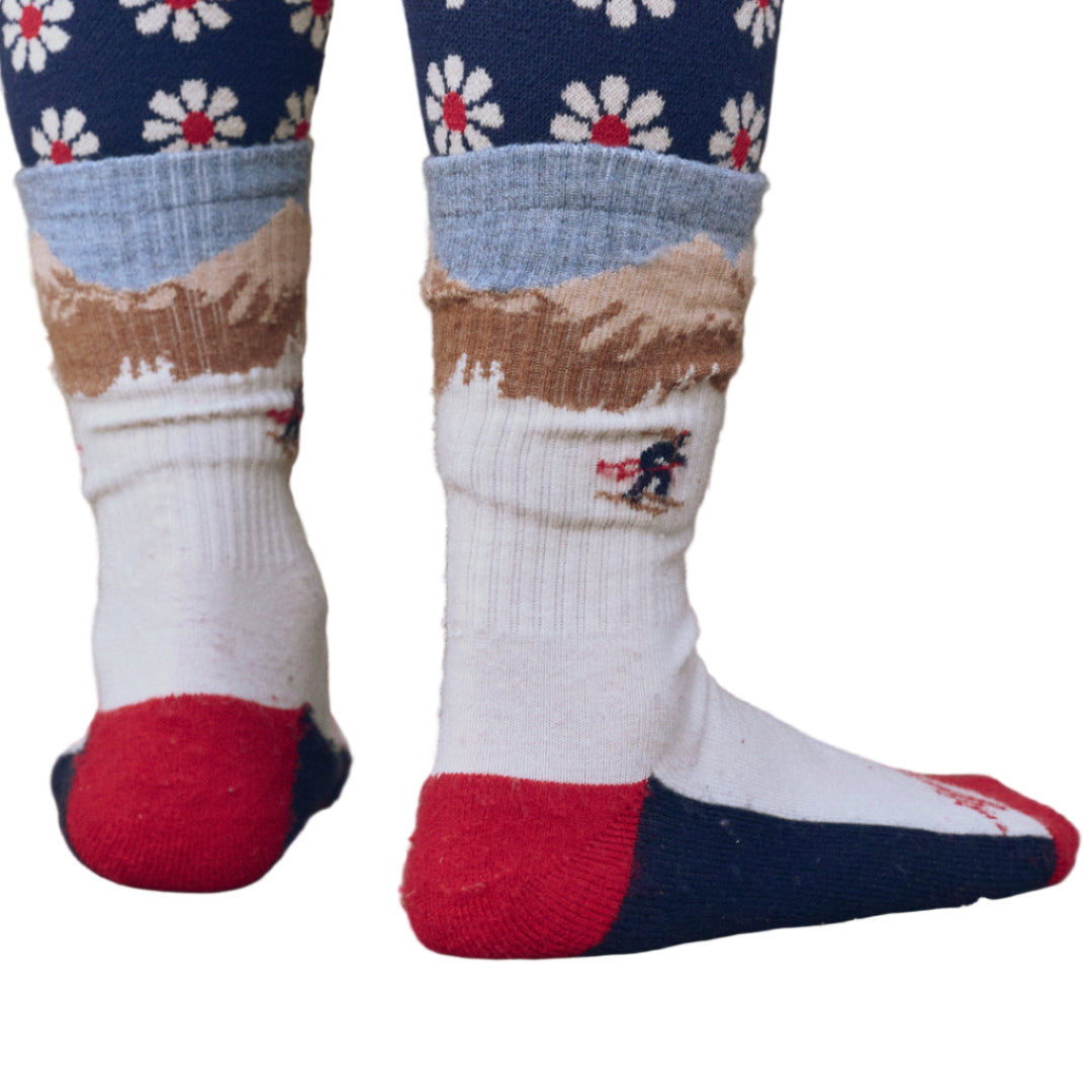 Ridge Runner Sock in Cream Skiier