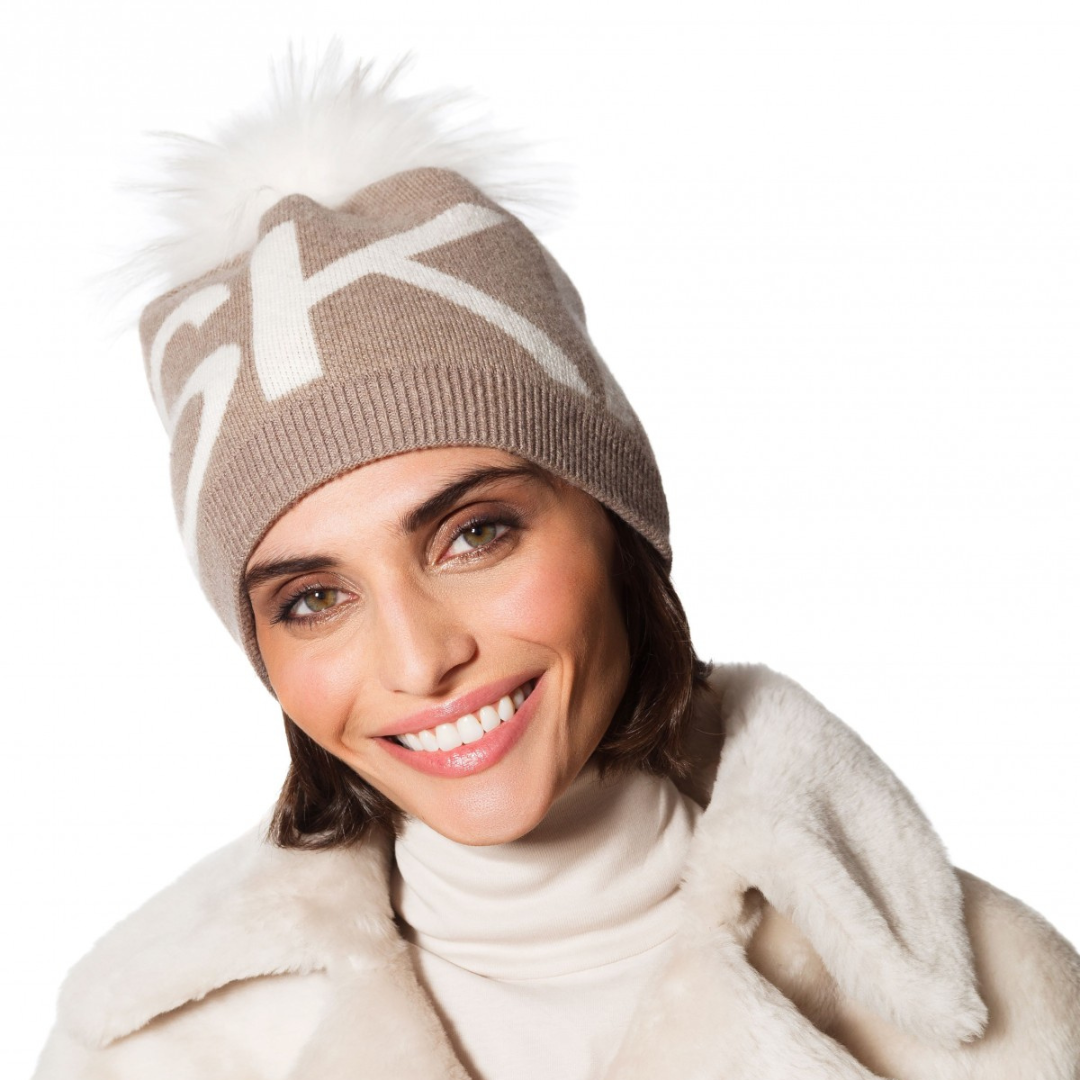 "Ski" Angora/Wool Pom Hat
