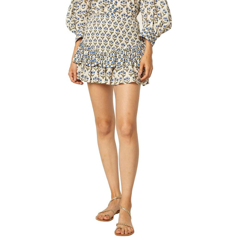 Azzedina Tiered Ruffle Mini Skirt