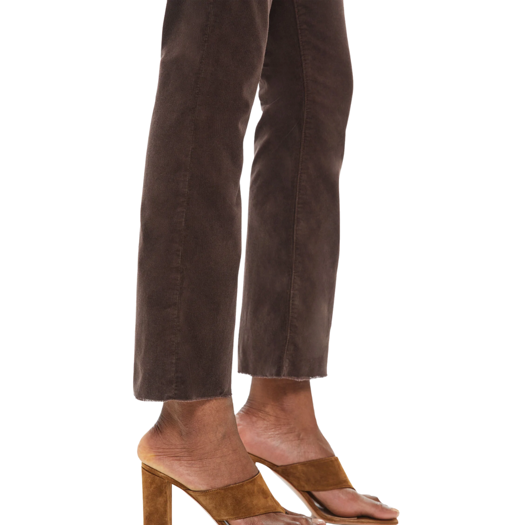 The Hustler Ankle Fray Corduroy in Ole Mole
