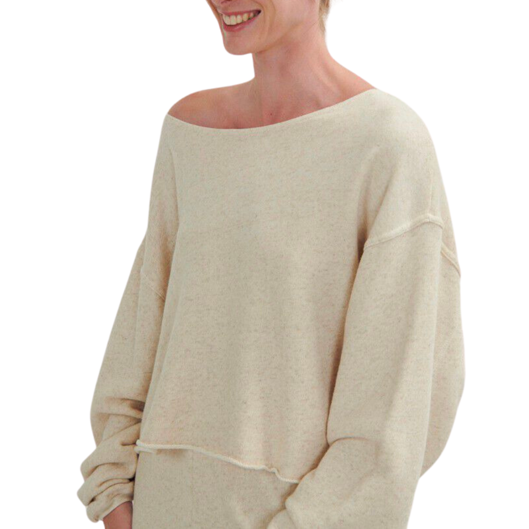 Itonay Sweatshirt in Ecru Melange