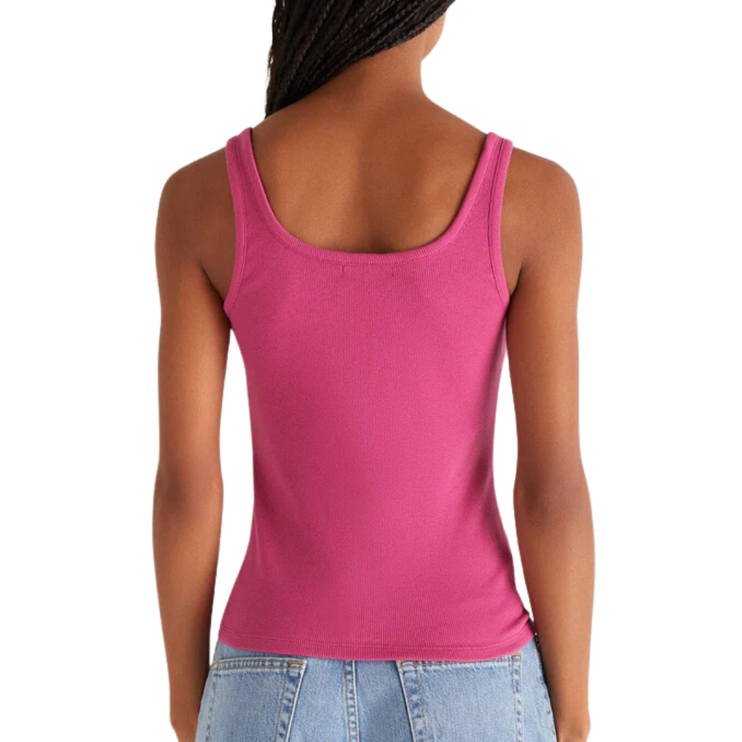 Audrey Rib Tank in Sweet Plum  