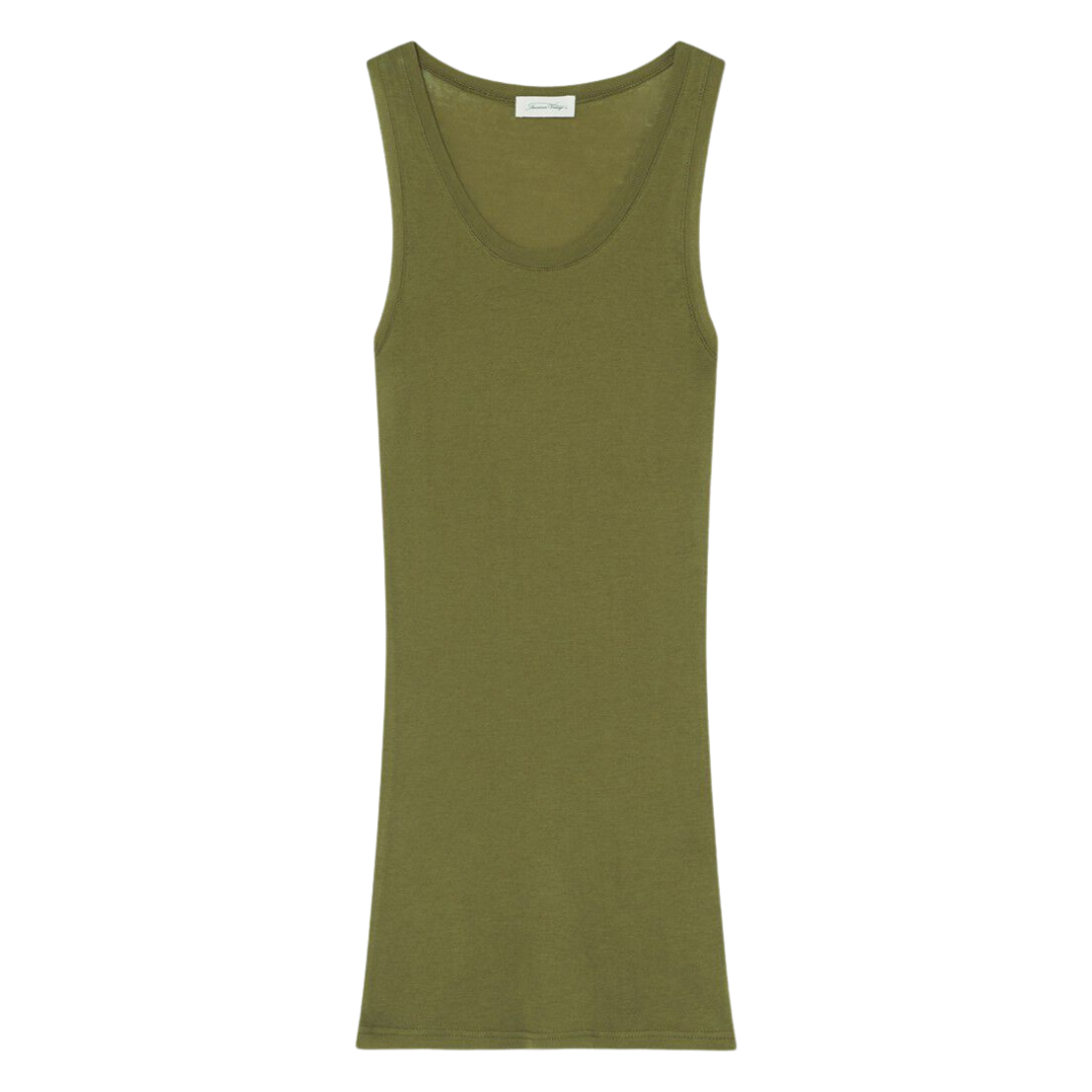 Massachusetts Tank Top in Olive Vintage 