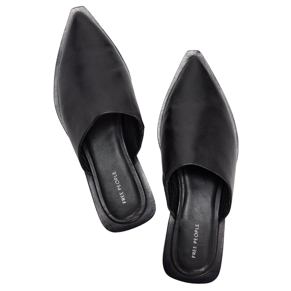 Becky Mules in Black Leather